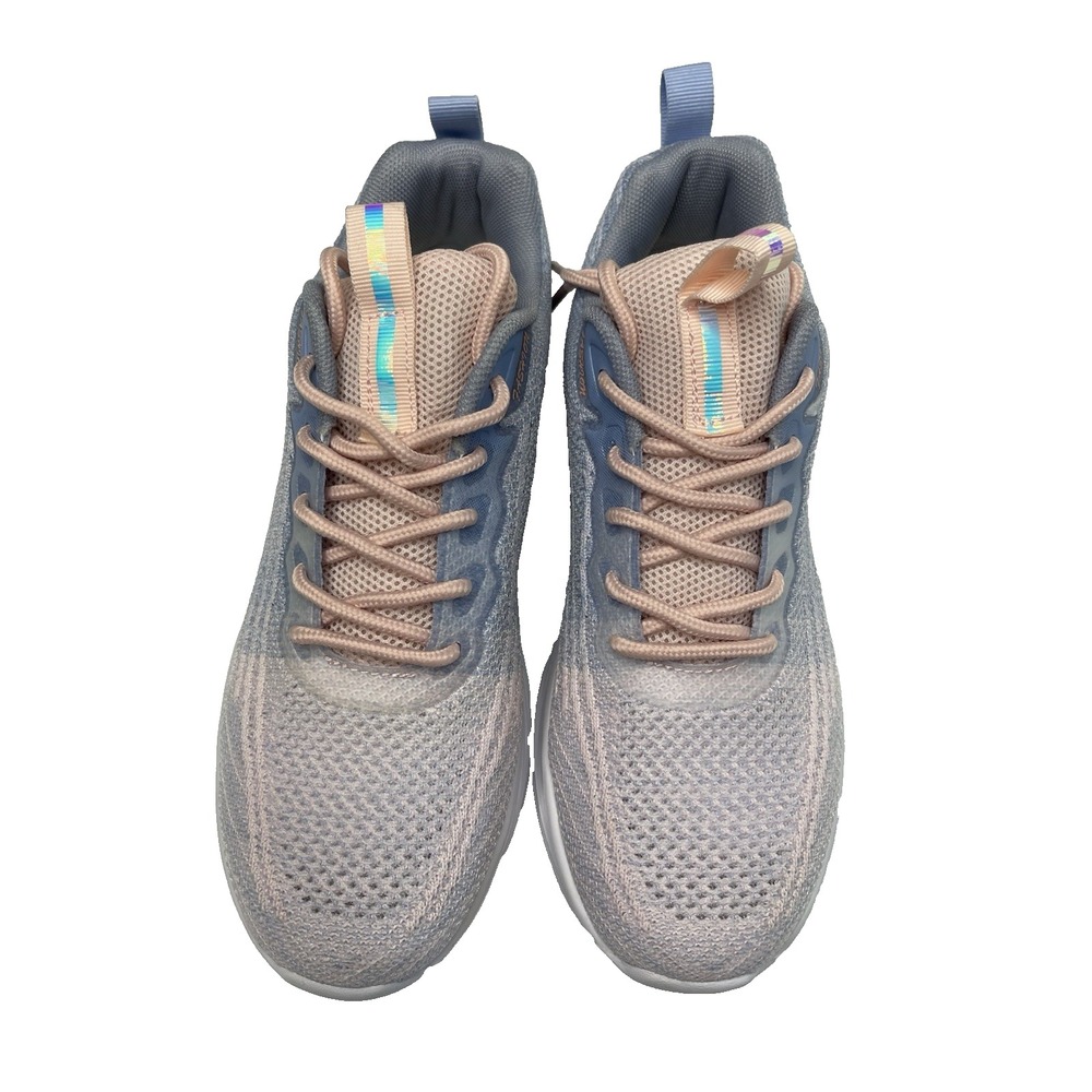 Womens unbranded lightweight mesh slip on sneaker light pink blue size 39 US 8 - Picture 7 of 8